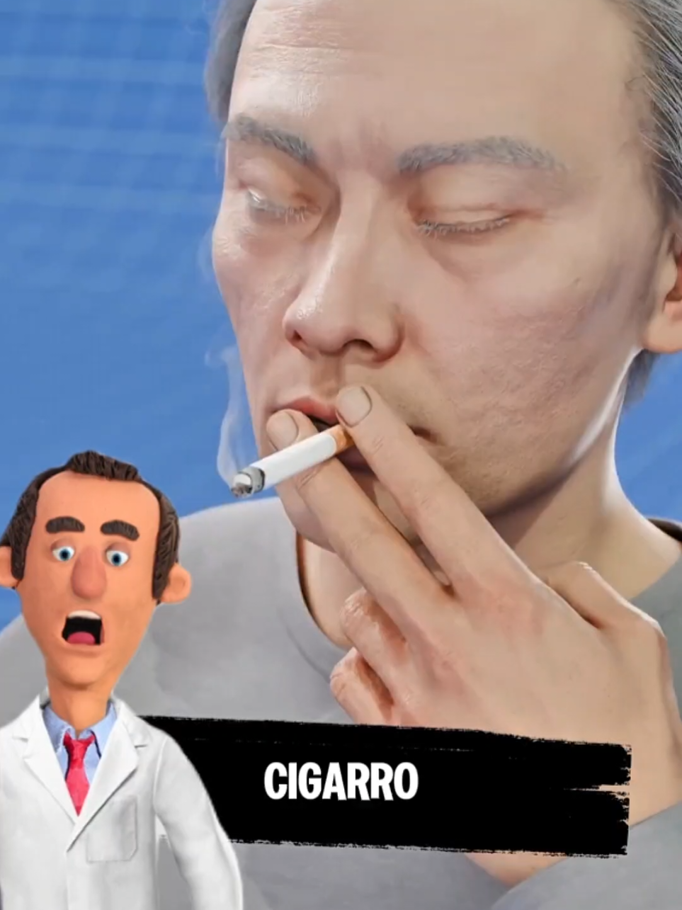O que acontece ao tragar um cigarro? #curiosidades #humor #cigarro 