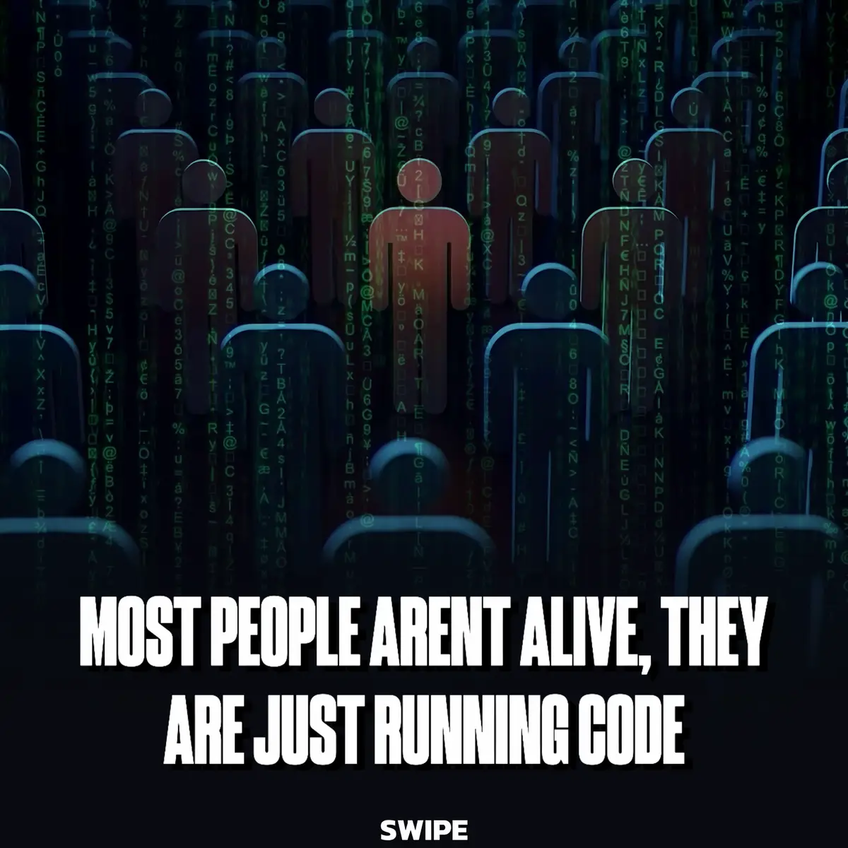 The Matrix gave them their script: Consume. Comply. React. Repeat. They don’t question. They perform. They aren’t living life. They’re simulating it. Your job isn’t to blend in—your job is to crash the system. #matrix #escapethematrix #viral 