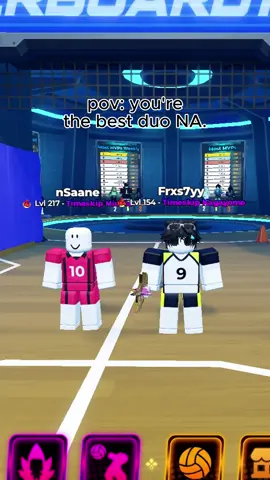 number one duo na. (clips w @nsane) | #volleyballlegends #haikyuulegend #volleyballlegend #robloxfyp #volleyballgame #roblox #fyp #viral #edit 
