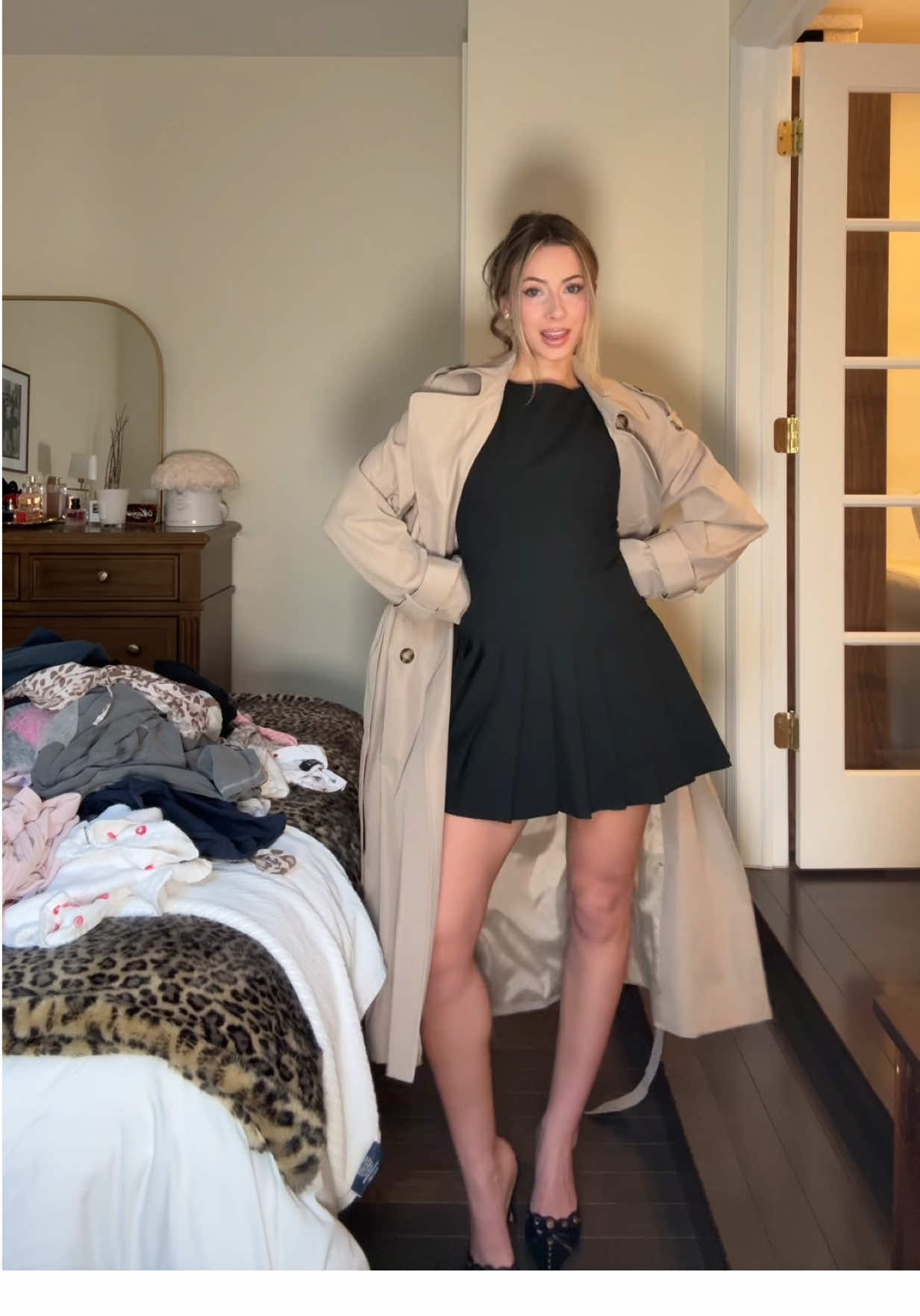 outfit of the night hehe ignore my laundry I need to fold it 💕 @Aritzia @asos 