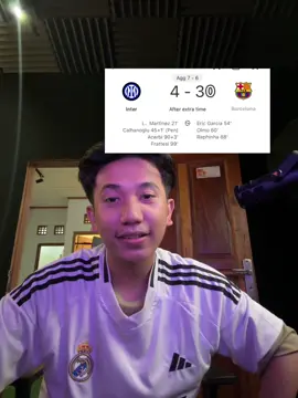 tuh biar treble lu lanjut udah gua editin skornya 🙏 #realmadrid #football #viscabarca🔴🔵 #halamadrid #barcelona #decul 