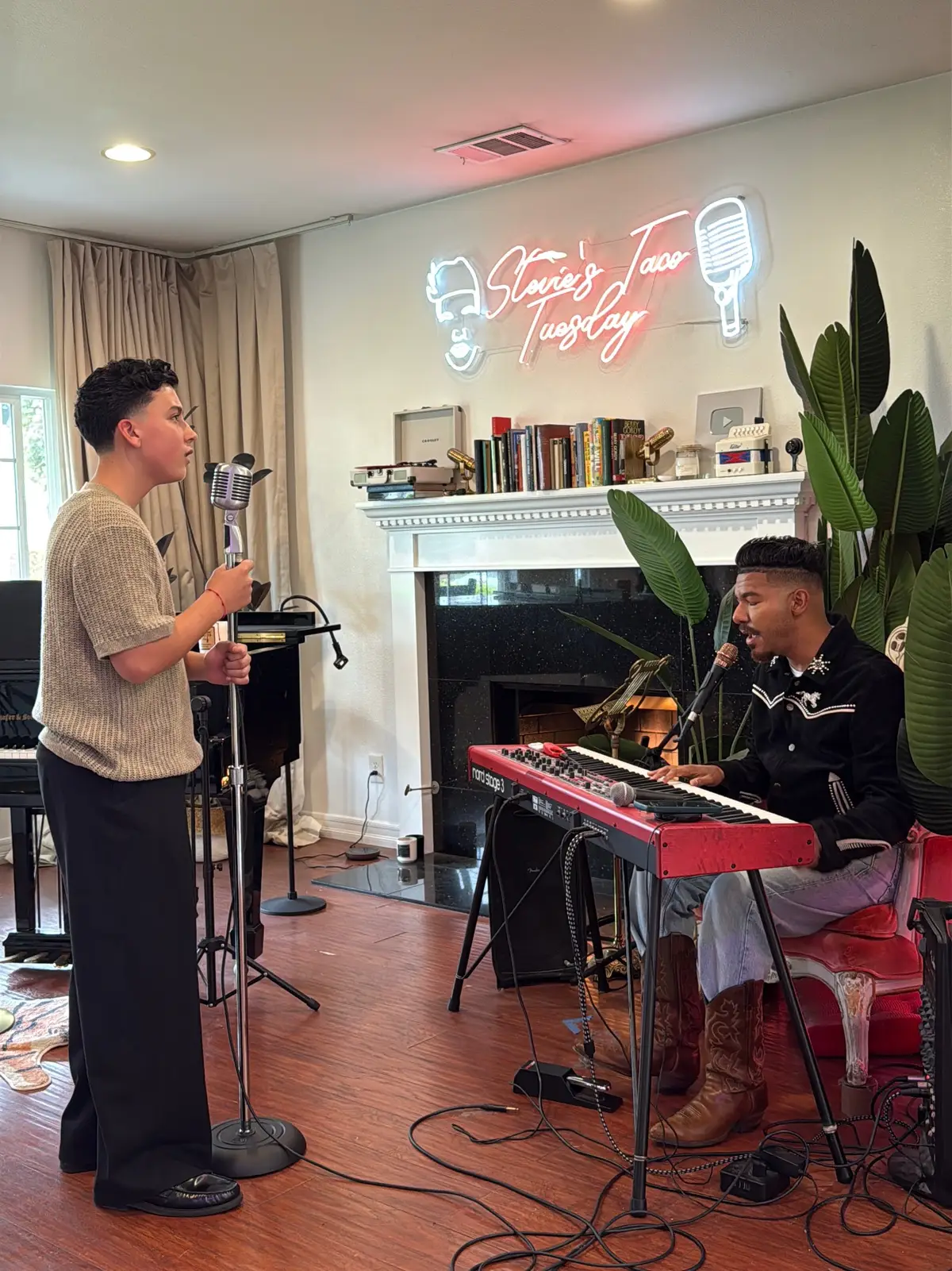 To be able to work with the super talented @Stevie Mackey thank you for all the amazing tips and detailed instruction on how to get even better. Perfect way to end the trip and the album. #thejourney #jacoblopez #steviemackey #losangeles 