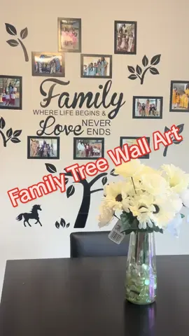 I love this beautiful wall art I found right here on TikTok shop! So many memories to look at while eating breakfast! #wallart #familywall #familytree #familypictures #homedecor #photoframe #familyphotos #DIY #familypictures #housedecor #housedecoration #decor #kitchendecor #tiktokshopcreatorpicks 
