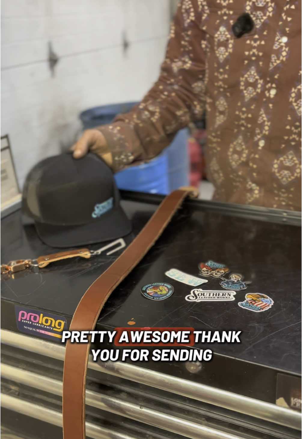 @Southern leather coming in clutch with some high quality belts🤙🏻 Check out his page! #welder #welding #weldinglife #weldingtips #welders #bluecollar 