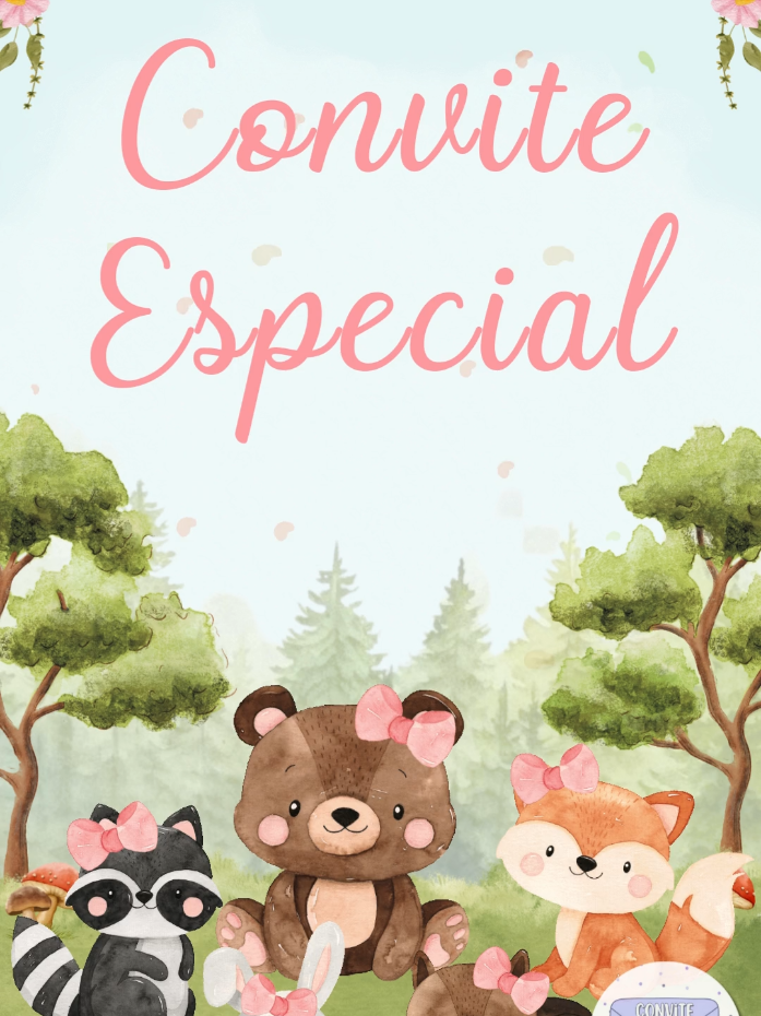 Convite animado bosque encantado.  🧸 Formato de vídeo; 🧸 Contém animações; música em algumas cenas; 🧸 Possibilidade de incluir fotos (até 4). 🔗 Mais informações clique no link da bio. #bosqueencantado  #conviteanimado #convitebosque #conviteanimadoinfantil #conviteanimadobosque #convitepersonalizado #conviteanimado #bosqueparty #aniversárioinfantil #bosquemenina #bosqueencantadoparty  #bosquefesta   #festabosqueencantado #festabosque