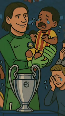 King barca 🤣 #barcalona #intermilan #championsleague #barcavsinter 