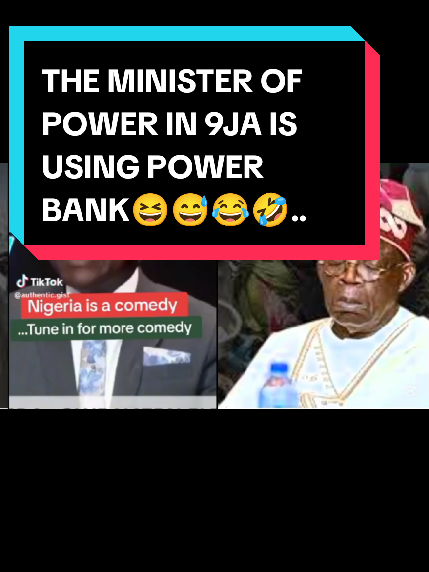 THE MINISTER OF POWER IN 9JA IS USING POWER BANK😆😅🤣😂. #nigeriantiktok🇳🇬 #100millionviews #fypシ゚viral🖤tiktok #freevdmnow #foryou #arewa__tiktok #viral_video 