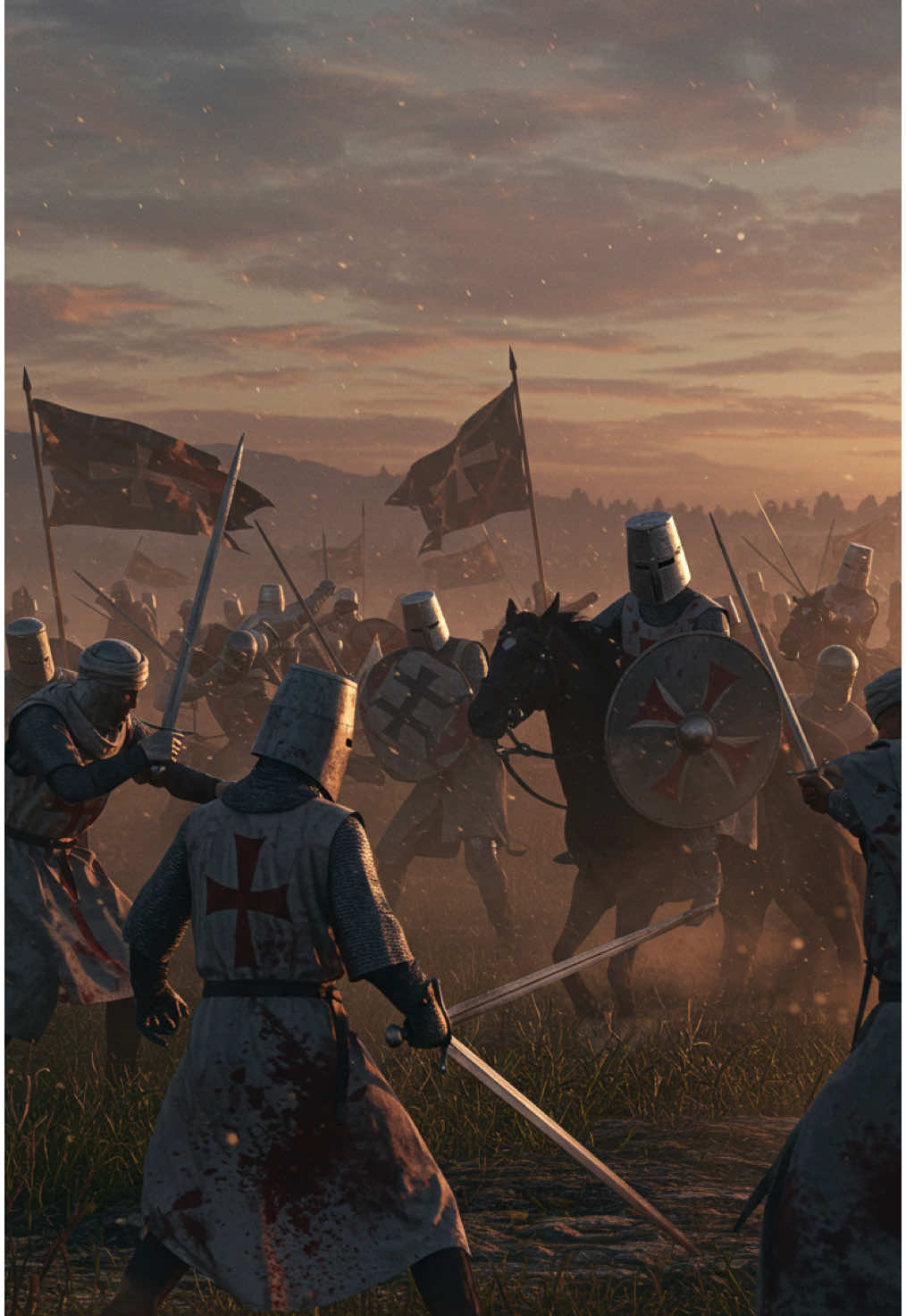 Templários: De Guerreiros Sagrados a Lenda Proibida   #templarios #medieval #IA