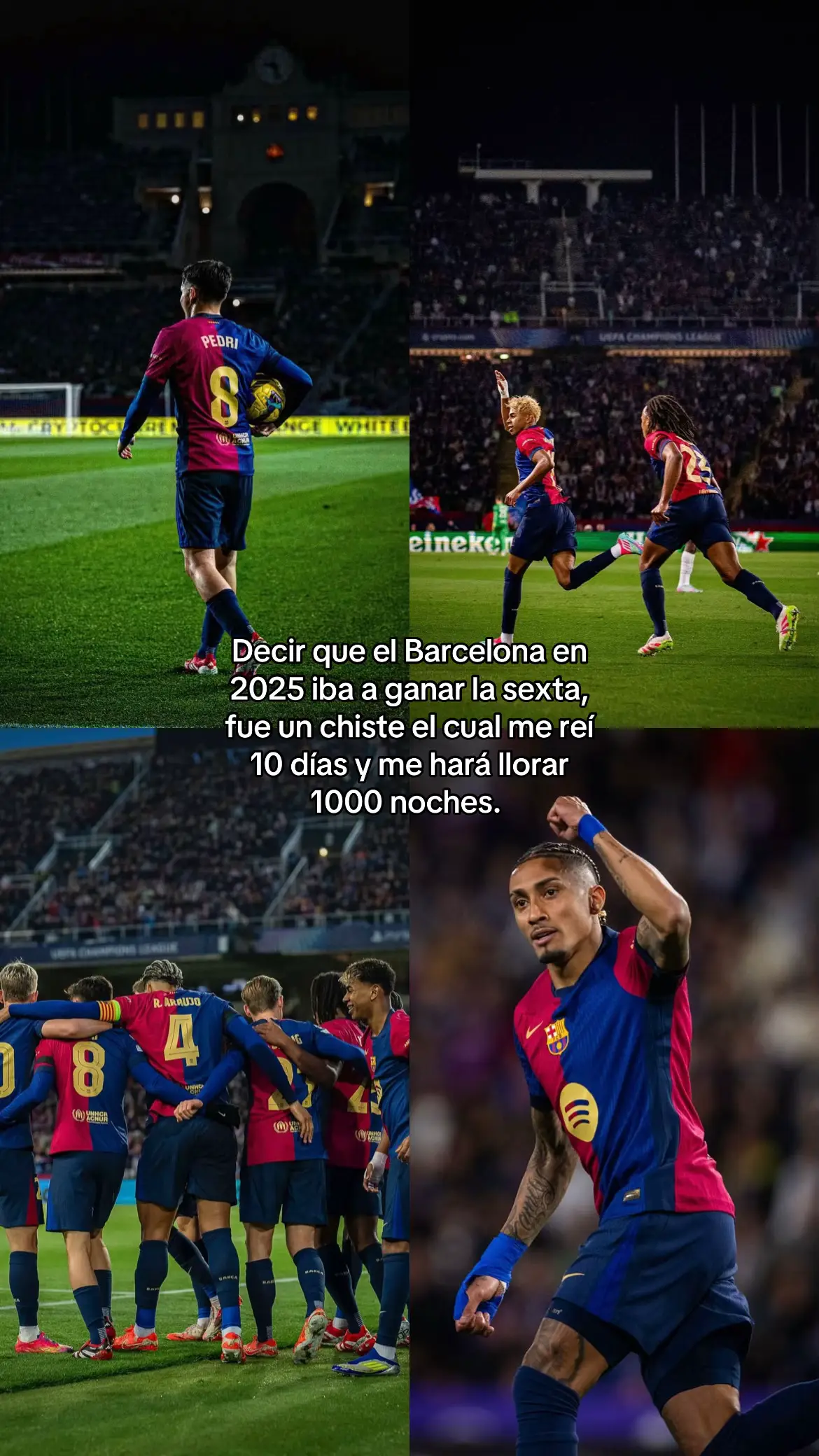 Siempre contigo mi Barça. #fcbarcelona #championsleague #lasexta @Lamine Yamal 