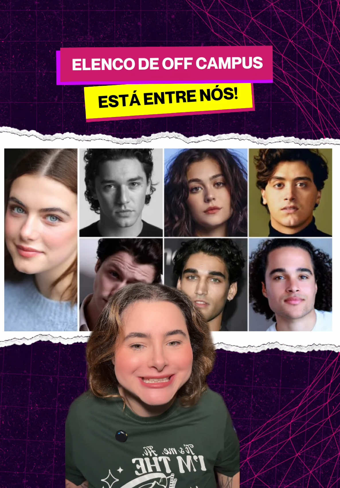 PARA TUDO! O elenco da série de Off Campus está entre nós!! #series #offcampus #amoresimprovaveis #livros #primevideo #garrettgraham #hannah 