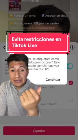 Cómo evitar restricciones en Live de TikTok #TikTokLive #Live #tiktoklive #greenscreen 