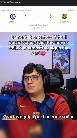 Nunca deja de doler, pero sé que algún día será  #barcelona #championsleague 