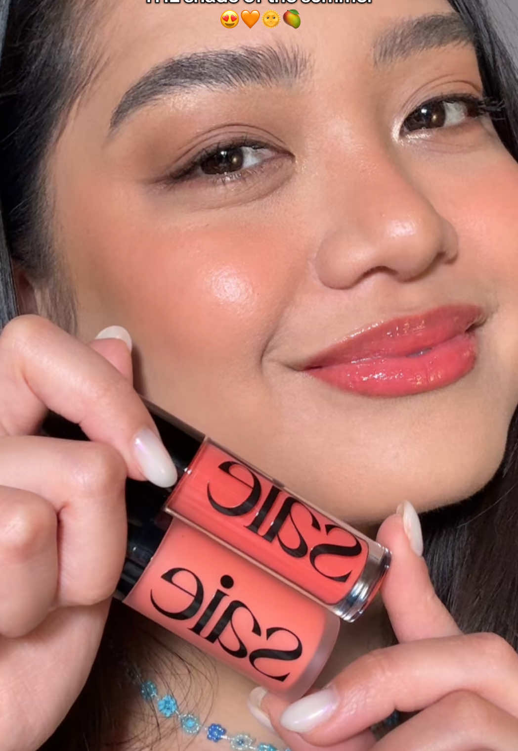 Thank you so much @Saie (somebody pinch me)!! 🥹😭 Catch me all summer wearing this combo because you can never go wrong with a monochromatic look 😍 PS: I’m calling it now, papaya will be THE shade of the summer 🧡✨  #saiebeauty #themonochromes #monochromaticmakeup #grwm #makeup #beauty #dewyblush #makeupinspo #saie #lipgloss #smallcontentcreator #nyc #beautyinfluencer #filipina #fyp #summermakeup #girlythings