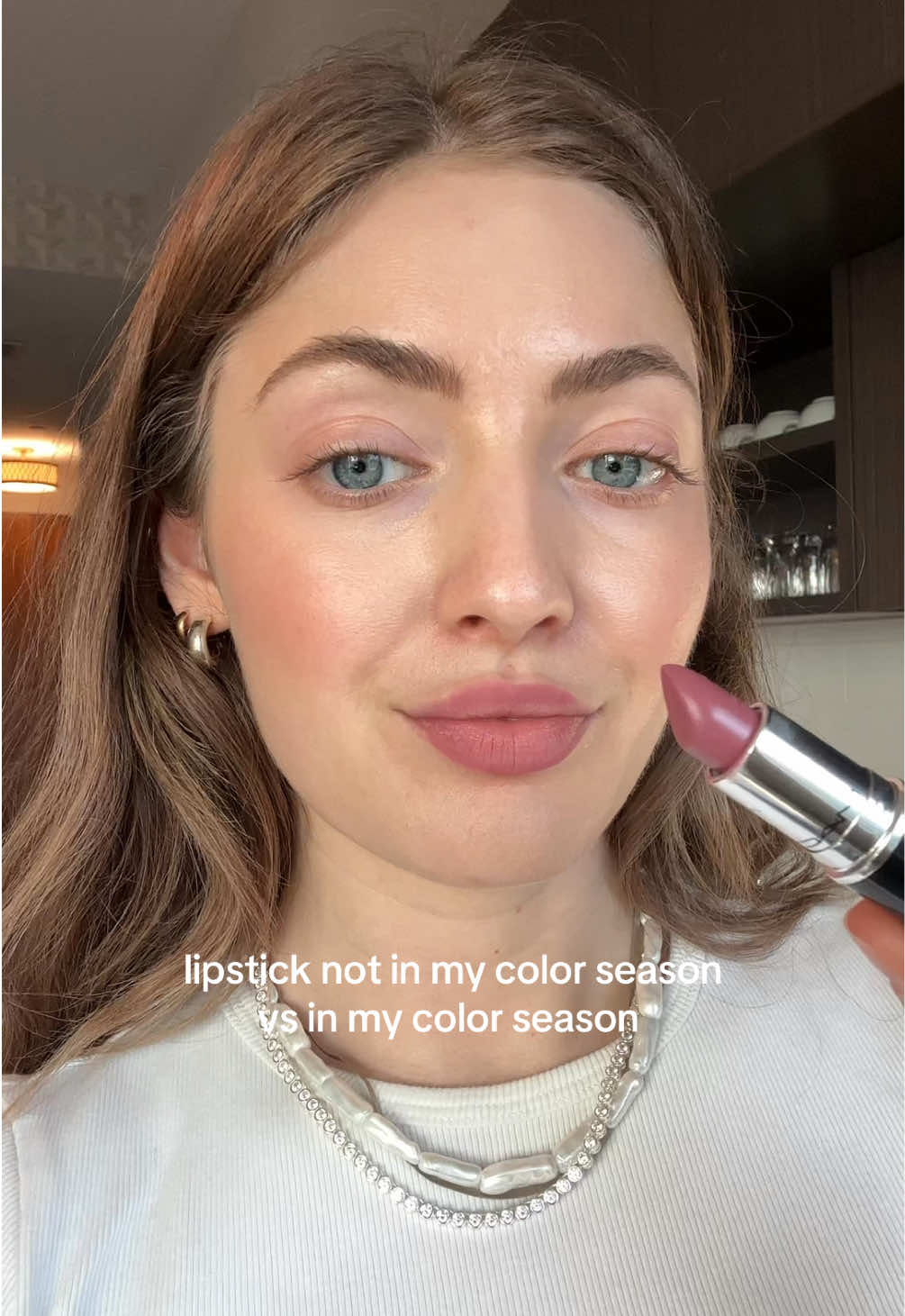 thanks it’s mac vs syrup @maccosmetics #coloranalysis #colortheory #softsummer #softsummermakeup #cooltonedmakeup 