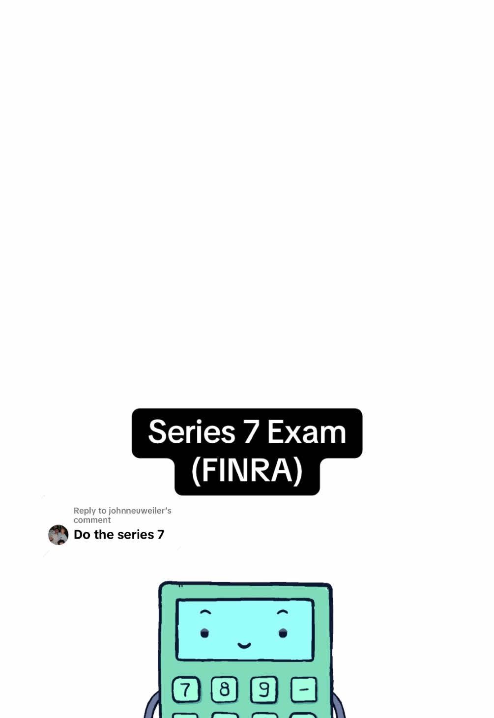 Replying to @johnneuweiler what is the Series 7? #finance #investing #money #career #fypシ 