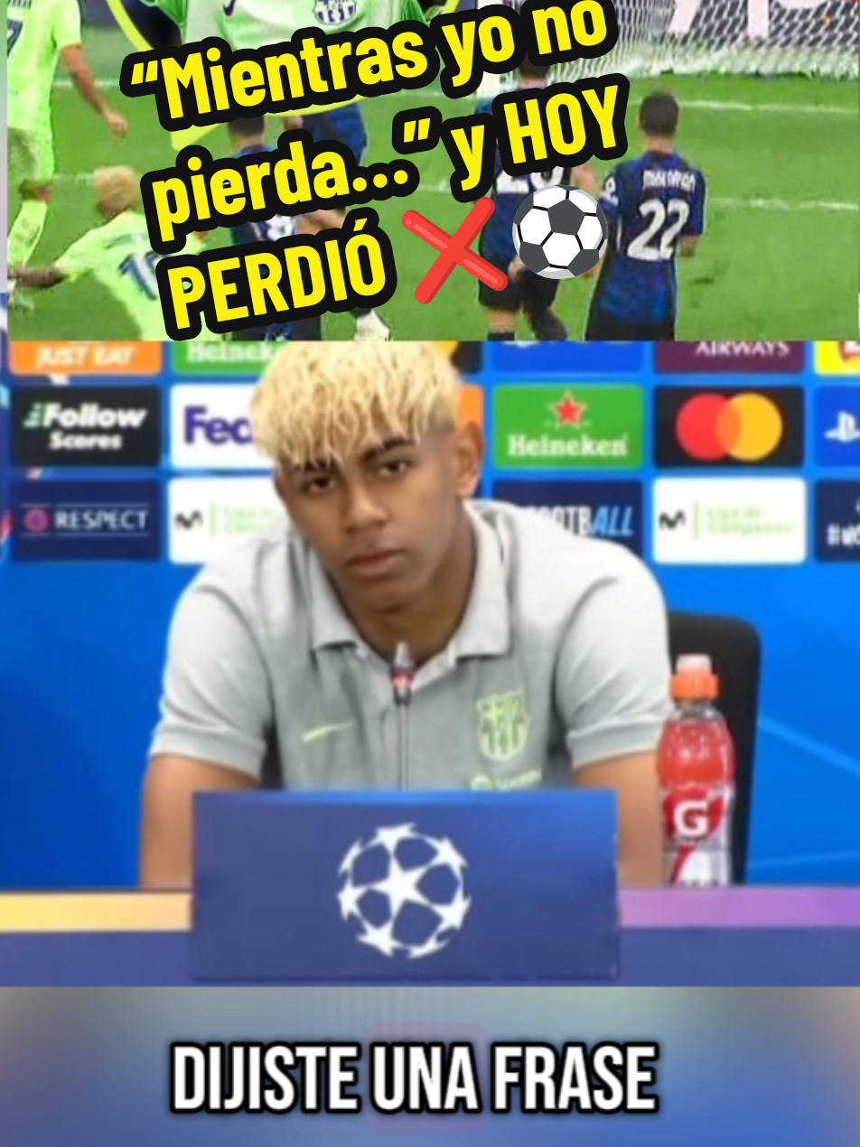Lamine habló de más... y hoy NO apareció ante el Inter #lamineyamal #barcelona #barca #barcelonafc #interdemilan 