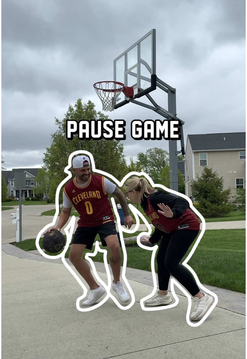 Good luck with this one! 🏀😂 #challenge #pause #couplegoals #fun #fyp 