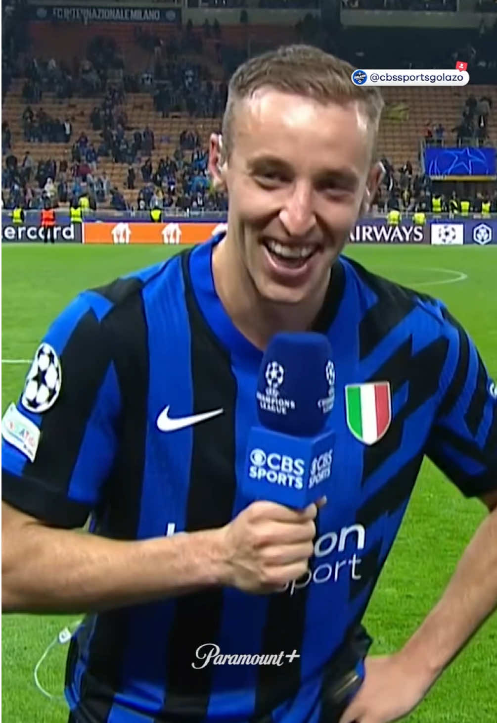 Good thing you scored, Davide 😂 #UCL #championsleague #ucltoday #inter #intermilan #davidefrattesi #barca #barcelona 