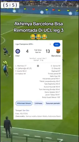 Barcelona Remontada 😂😂😂 #uefachampionsleague  #barcelona  #inter 