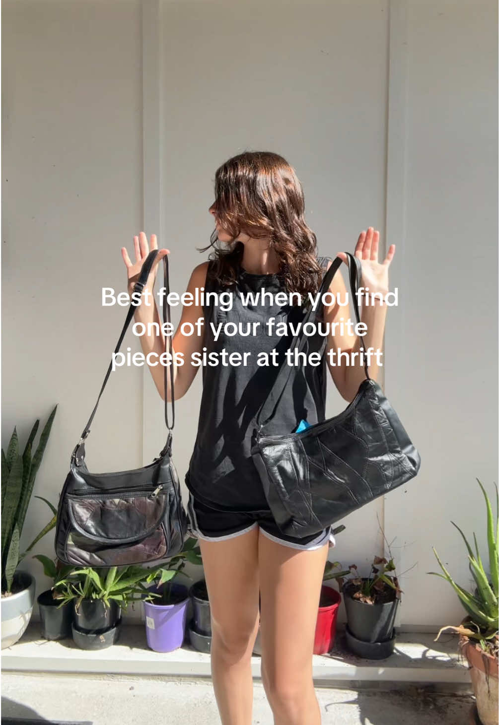 I found the first one at a different thrift store about a month ago! #thiftshop #opshop #bag #matching 