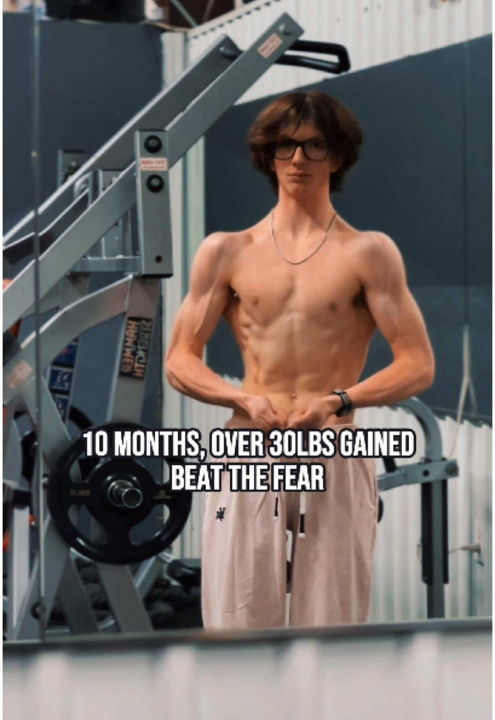 I used to fear food and weight gain. Now I’m up 30 pounds and building the strongest version of me. You can beat your journey too, no matter where you’re starting. Drop your journey in the comments , grow together 💪🏻 Follow me for real, no-BS training content #fypシ #GymTok #Fitness #bodybuilding #FitnessJourney #motivation #gymtransformation 