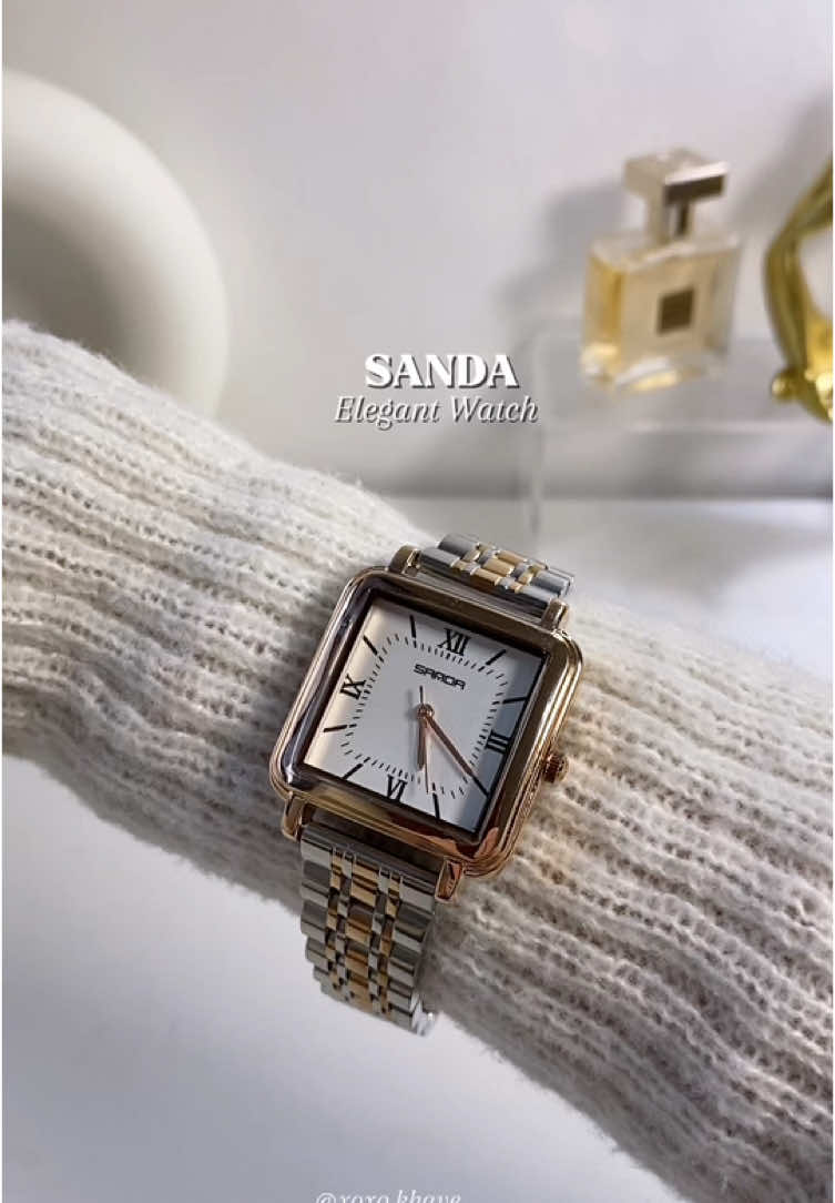 Sanda Elegant Watch: The perfect blend of style and luxury! ✨⌚️#sanda #sandawatch #sandawatchforwomen #elegantwatch #vintagewatch #watchforwomen #fyp #viral 