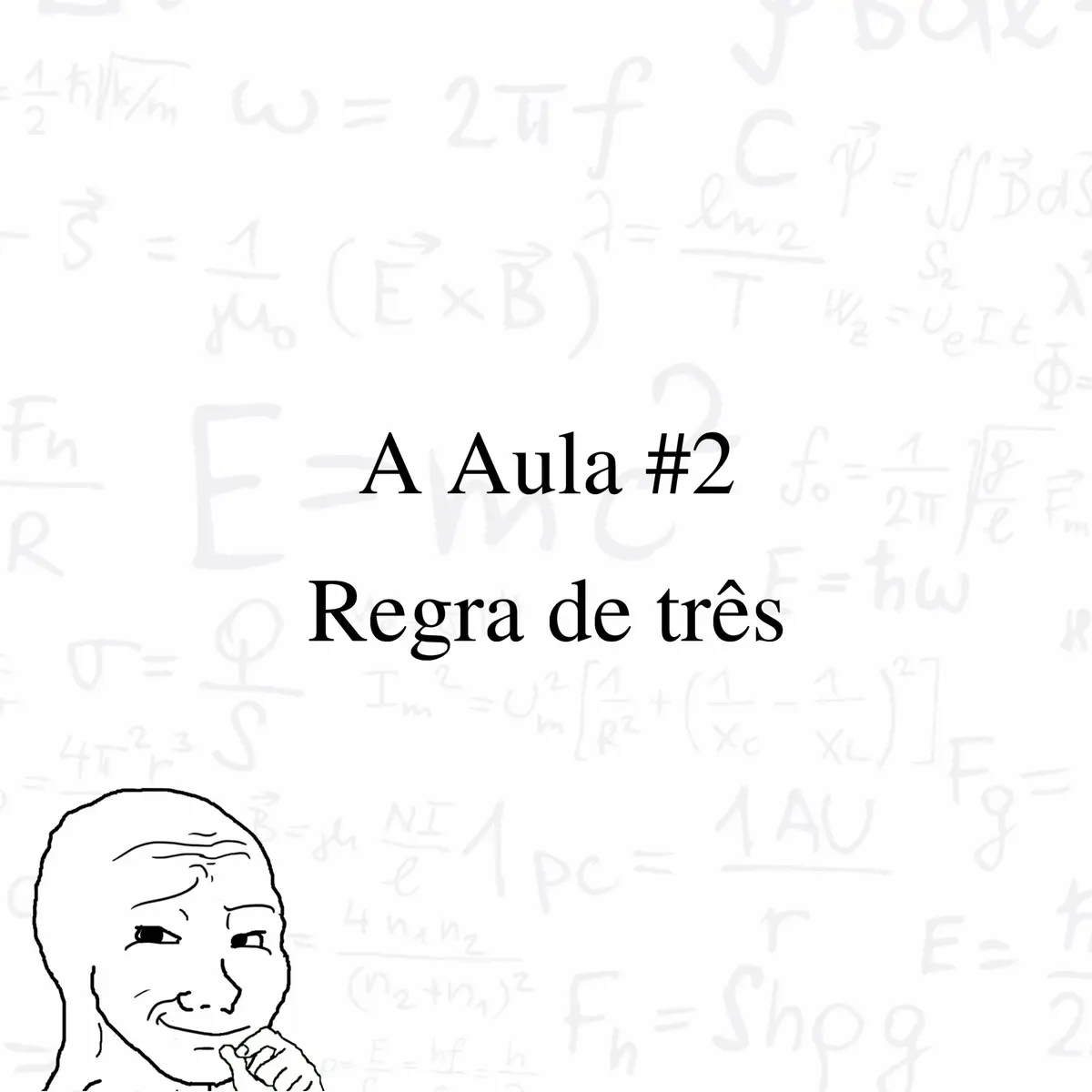 A Aula #2 - Regra de Três A regra de três é simples. Mas a maioria das pessoas não entendeu até hoje. E o pior: acha que entendeu. Faz errado desde criança e continua fazendo errado. Vai na sorte. Faz cruzado. “Multiplica isso com aquilo e depois divide com o outro”. Mas por quê? Ninguém sabe. Só decora o movimento. E isso é burrice. Burrice funcional. Serve pra passar em prova, mas não serve pra viver. A regra de três serve pra comparar proporções. É um jeito de transformar um problema do mundo real em uma continha resolvível. Ela é uma ferramenta. Se você entende o PORQUÊ, você nunca mais erra. Nunca mais precisa decorar nada. Começa assim: Você tem uma situação completa. E uma situação incompleta. E quer descobrir o valor que falta. Exemplo: Se 5 maçãs custam 10 reais quanto custam 8 maçãs? Pensa. Você sabe que 5 maçãs custam 10 reais. Então quer saber: quanto custa 8 maçãs? Você está comparando duas situações. Ambas têm maçãs e preço. Você tem que montar uma relação. Pega os dados parecidos e empilha: 5 maçãs → 10 reais 8 maçãs → x reais Você quer descobrir o X. Aí vem o ponto: Você PRECISA saber se a relação é DIRETA ou INVERSA. Essa é a parte que ninguém te explica. Se a relação for direta, quanto mais de uma coisa, mais da outra. Se for inversa, quanto mais de uma coisa, menos da outra. No caso das maçãs: Mais maçã = mais dinheiro. É uma relação direta. Então você pode montar assim: 5 está para 10 assim como 8 está para x 5/10 = 8/x Agora sim entra a tal da “regra de três”. Você faz a multiplicação cruzada: 5 × x = 10 × 8 5x = 80 x = 80 ÷ 5 x = 16 Ou seja: 8 maçãs custam 16 reais. Simples. Se você entende isso, entendeu tudo. Não tem truque. Não tem fórmula secreta. Só proporção. Agora um exemplo com relação inversa. Se 4 pedreiros constroem uma parede em 6 dias em quantos dias 8 pedreiros constroem a mesma parede? Você acha que é só jogar os números. Mas vai errar. Mais pedreiros = menos tempo. É o contrário. Relação inversa. Então a lógica se inverte. Montando: 4 pedreiros → 6 dias 8 pedreiros → x dias Mais pedreiros, menos dias. Então você tem que inverter a proporção: 8/4 = x/6 Percebe? Você inverte os dados da mesma categoria daquilo que DUPLICOU. Porque a relação é o oposto. Multiplica cruzado: 8 × 6 = 4 × x 48 = 4x x = 12 Opa. 12 dias? Tá errado. Claro que tá. A relação é inversa, mas eu errei de propósito pra te mostrar um negócio. Você NÃO deve inverter sem entender. Tem que inverter A RELAÇÃO. A inversa correta seria: Mais pedreiros → MENOS tempo Então: 4 × 6 = 8 × x 24 = 8x x = 3 Agora sim. Eles fariam a parede em 3 dias. Faz sentido. O dobro de pedreiros, metade do tempo. A lógica da regra de três é simples: Ela parte do princípio de que duas coisas estão se relacionando de forma constante. Se a proporção muda, o resultado muda junto. Mas só se aplica quando essa relação for linear. Ou seja, nada de usar isso com juros compostos, crescimento exponencial, etc. Ela é uma ferramenta bruta. Feita pra resolver coisa direta. Você precisa comparar grandezas. Achar o padrão. Ver se elas crescem juntas ou uma cresce enquanto a outra diminui. Só depois disso você monta a proporção. Essa é a matemática básica REAL. Não é só saber fazer conta. É saber o que você tá fazendo. Saber quando fazer. E principalmente: Saber quando NÃO fazer. A maioria dos adultos vive sem entender isso. Passa recibo de ignorância o tempo todo. Faz conta errada em farmácia, mercado, obra, tudo. Porque não entende proporção. Não entende contexto. Só repete fórmula igual um animal adestrado. Se você entendeu o que leu até aqui você tá na frente de 90% da população. Beijão até a próxima aula. #educação #informativo #conhecimento 