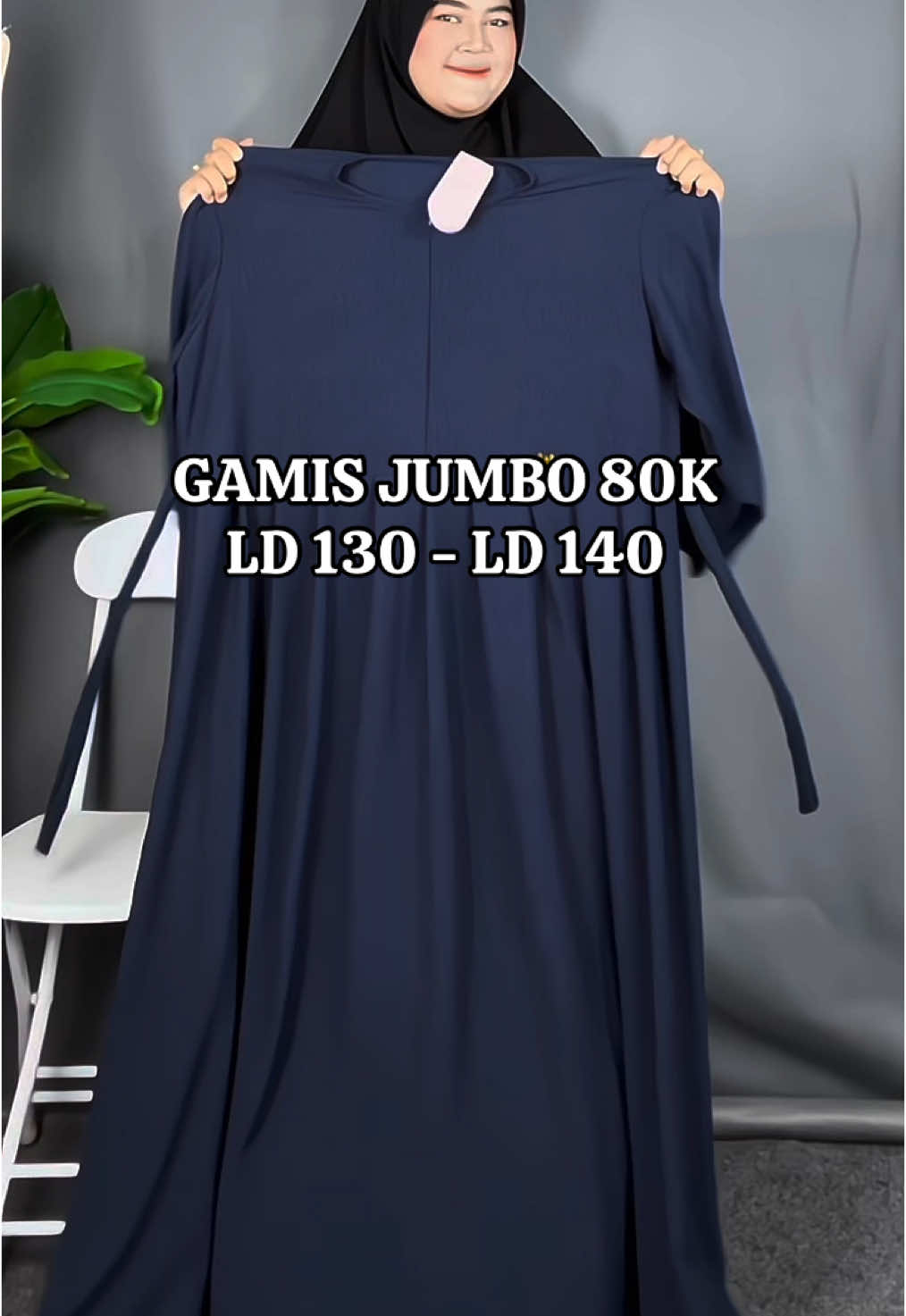 GAMIS JUMBO LD 130 LD 140 muat sampe bb 130 #zahrotulmaulaa #gamisjumbo #gamisld130 #gamisld140 #dressjumbo #gamisjumbomurah 