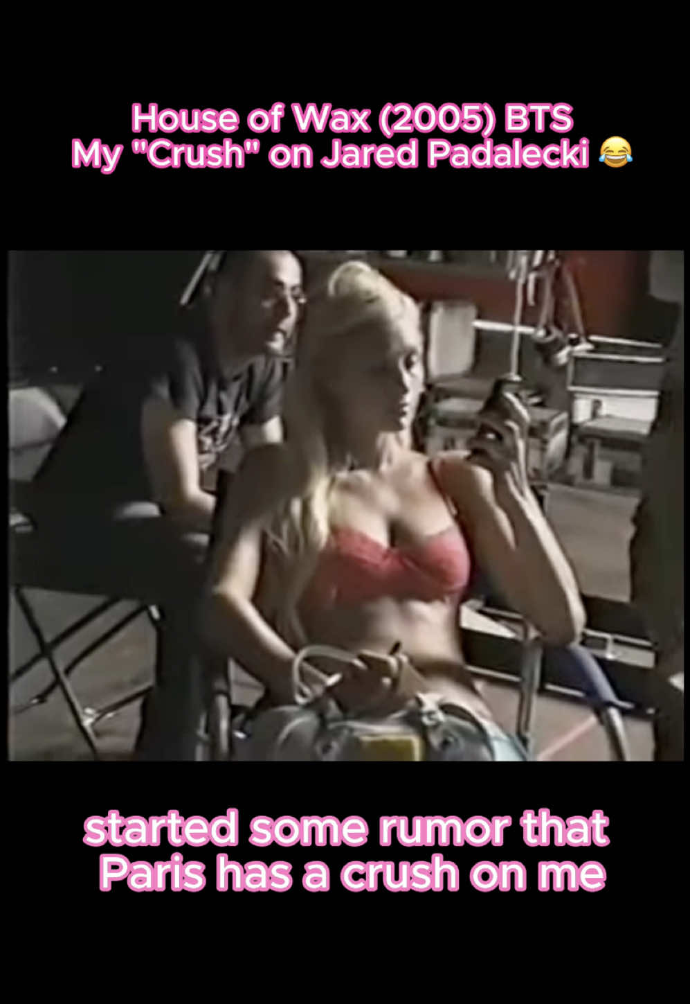 Some #HouseOfWax BTS for you, ft. @JPadalecki 😂💕