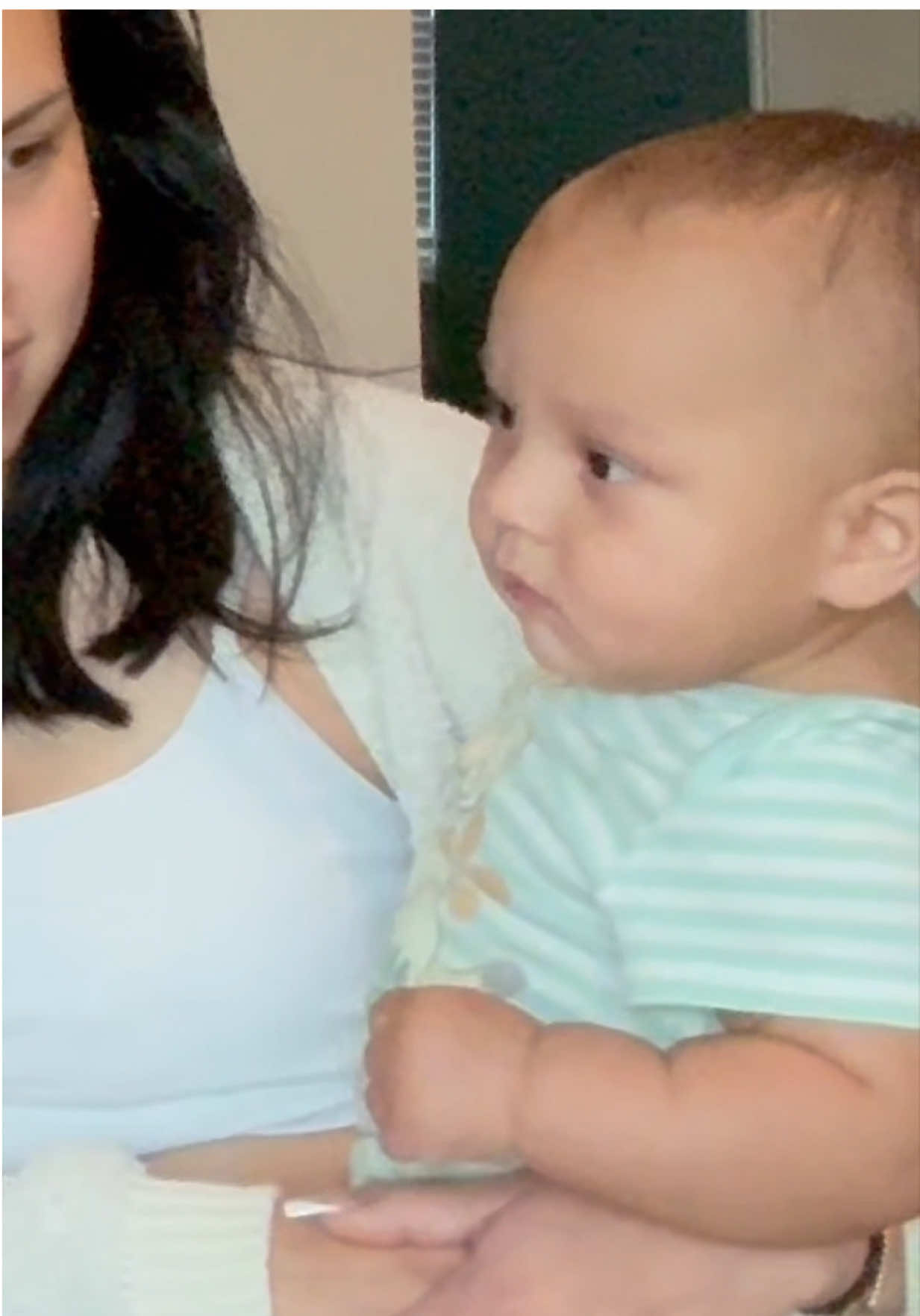 He was NOT having it 😭😂😂😂 @Zaza @Sachi 🌷 #babies #viral 