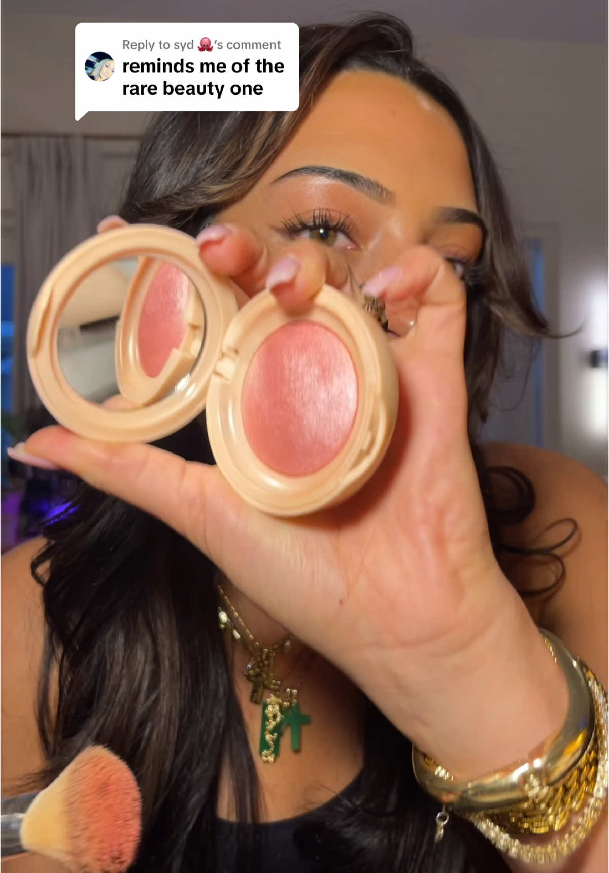 Replying to @syd 🐙 just went to Sephora today and confirm the glow is identical #shadebeautykiss #rarebeautydupe #makeuptutorial 