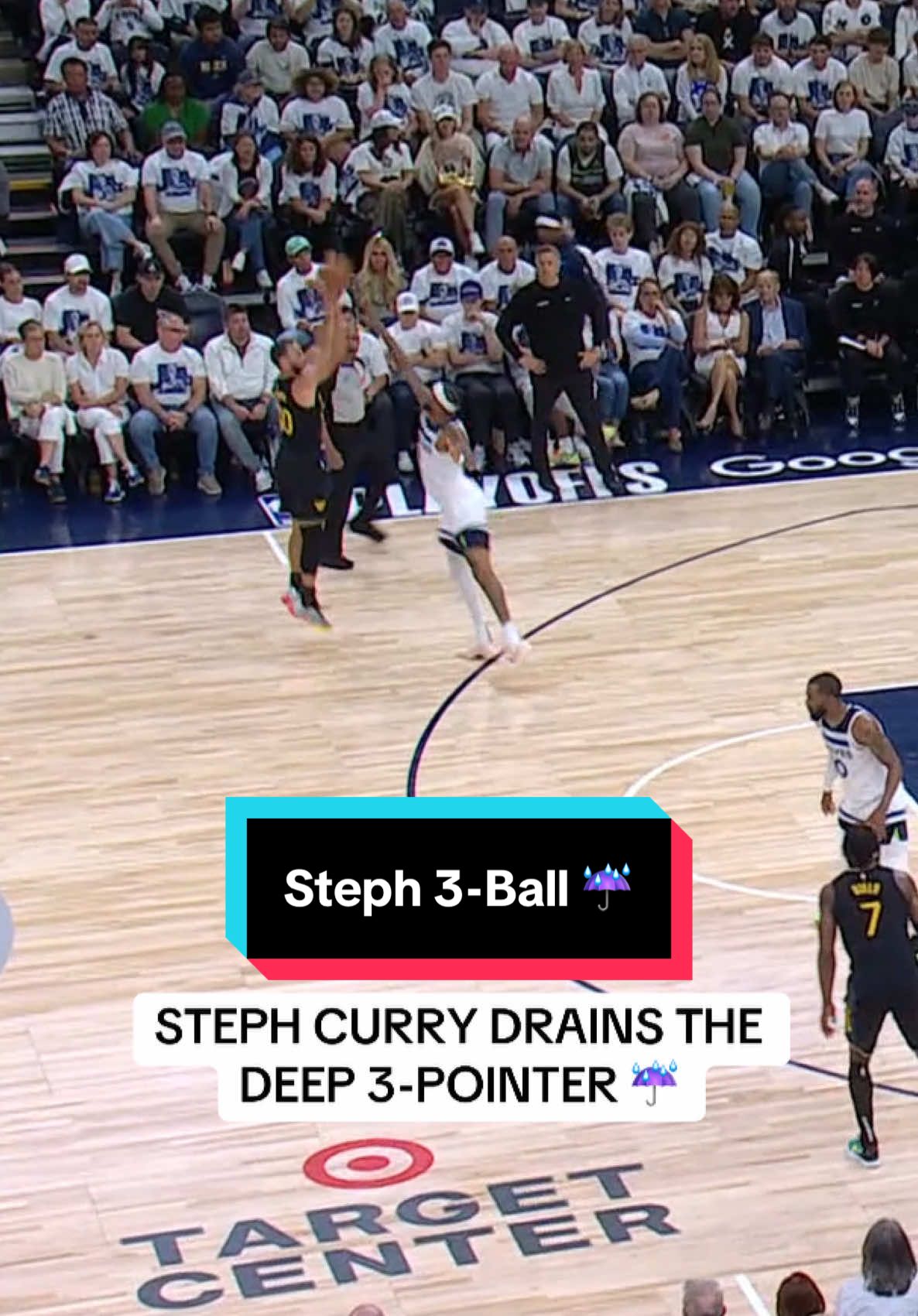 Steph from DEEP 🔥 #NBA #NBAPlayoffs #Basketball #StephCurry #three 