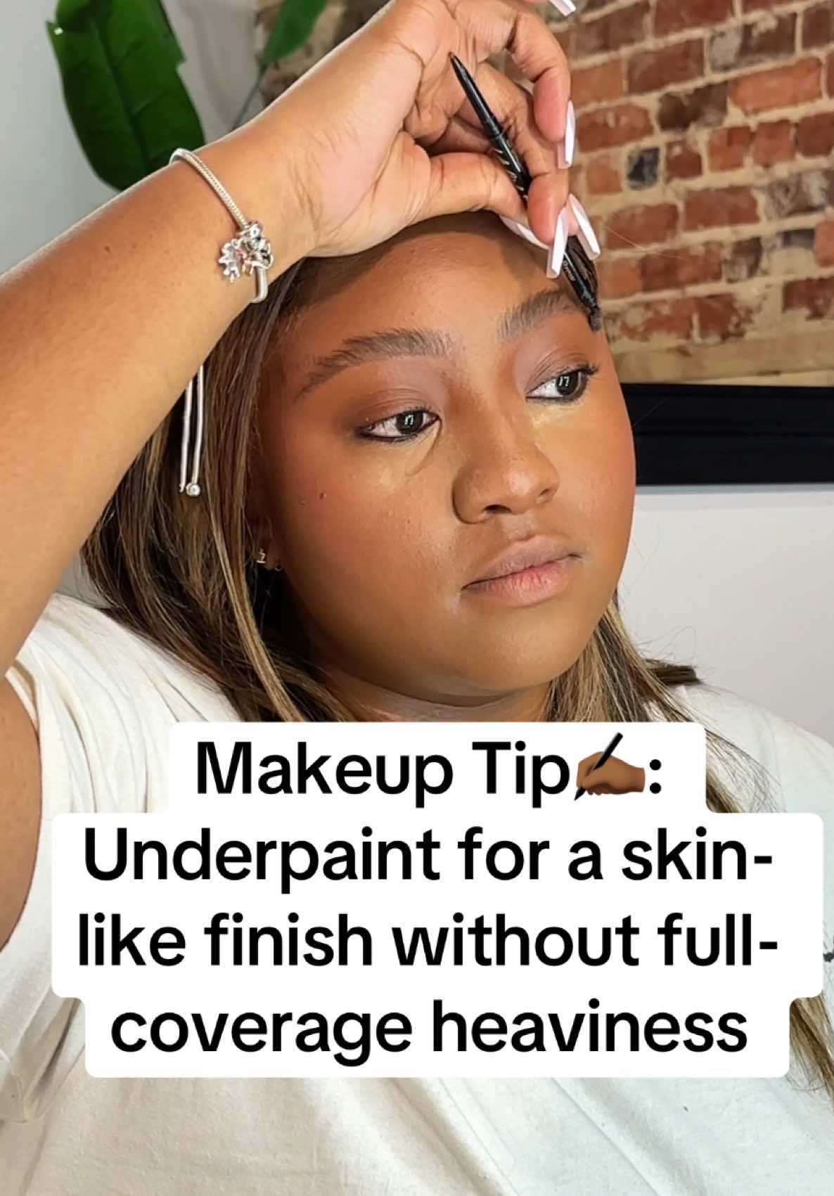 Not gonna lie… my makeup never really gave what I wanted until I learned to underpaint. I was doing the most and still not getting that natural, lifted look. Once I figured this out, everything blended better, felt lighter, and looked like skin. If you’ve been feeling stuck or like something’s just off, this might be the missing piece.” I’m showing my girls how to do this step-by-step in my 1:1s. You don’t need a full face, just the right techniques.. . . . . . #grwmroutines#churchtiktoks#softglam#fyp#makeuptutorial#BlackGirlLuxury#makeuptherapy