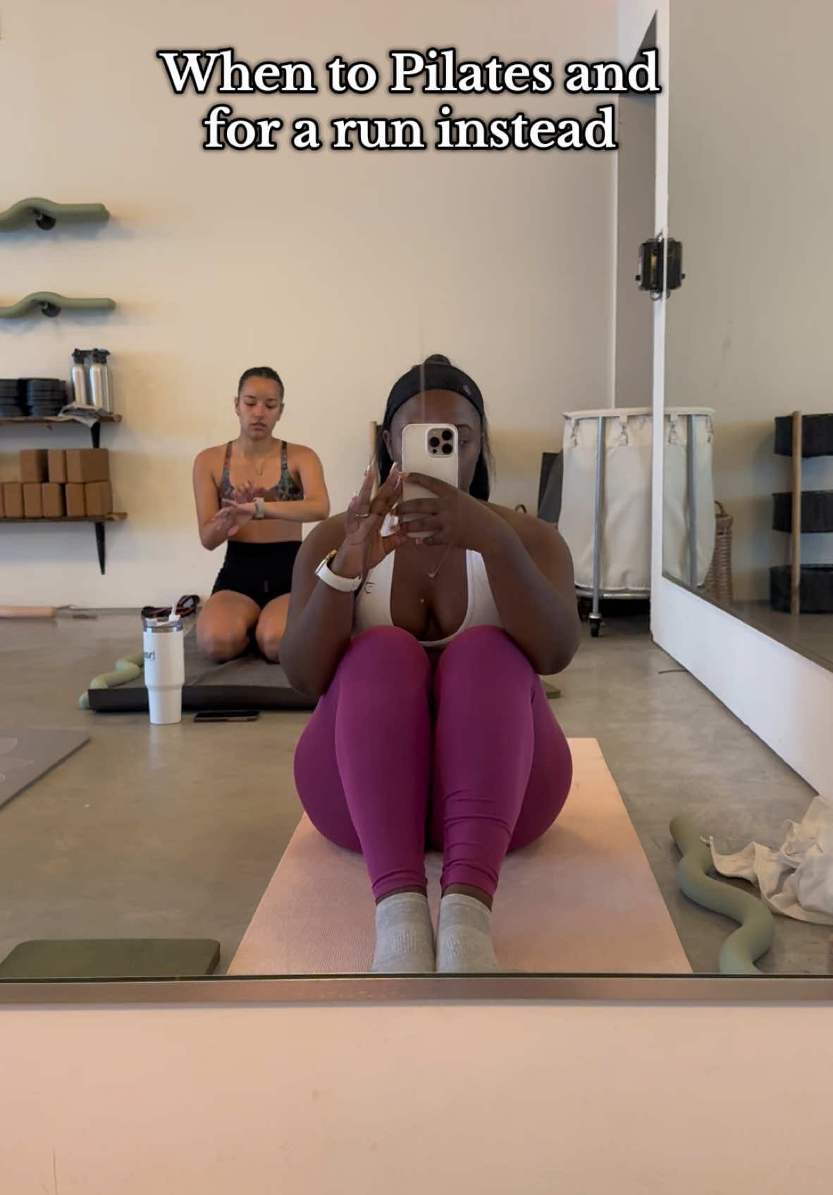 Probably needed a hug but I went to go workout instead. #probablyneededahug #hotpilates #matpilates #runnergirl 