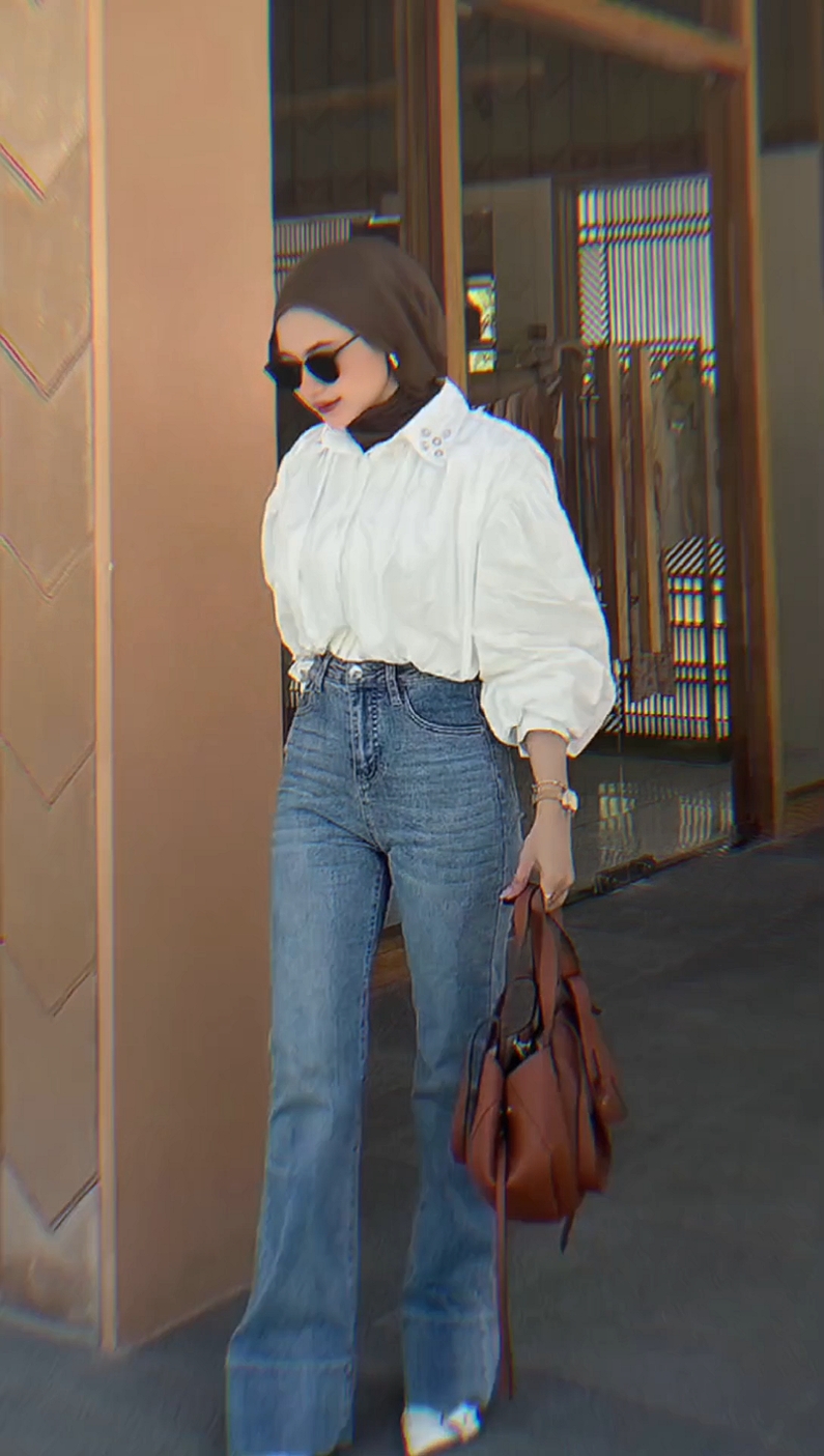 🤍✨#OOTD #outfitideas #outfitinspo #ootdhijab 