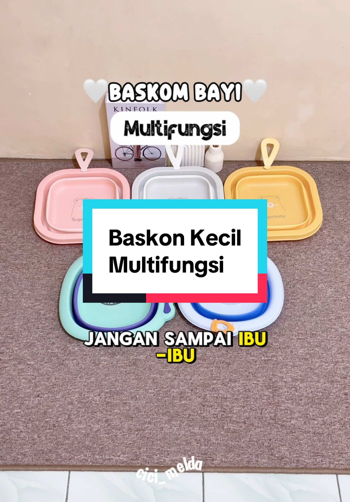 Baskon multifungsi ini jangan sampe bunda gak punya, karena multifungsi #baskommini #sugarbaby #washbasin 