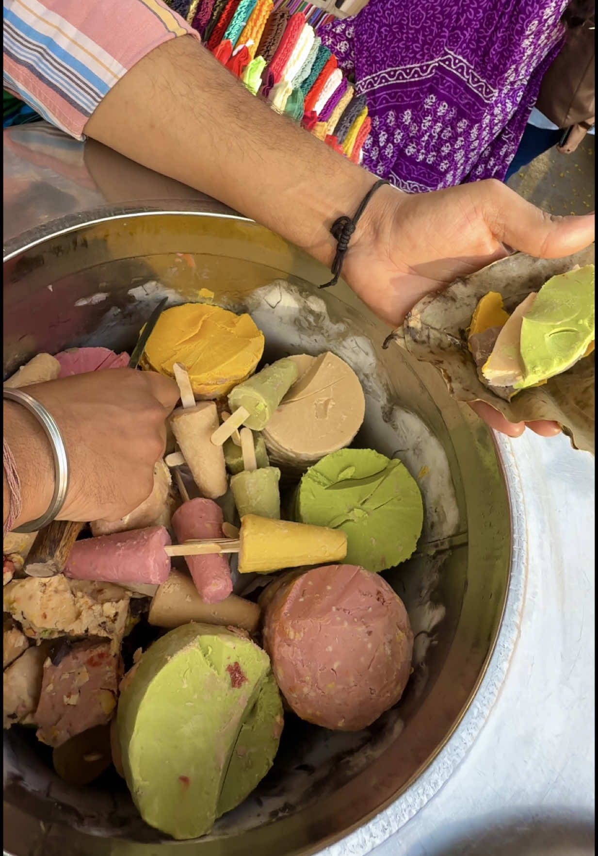 Traditional Rajasthani Ice Cream in India 🔍 Business name  Rajasthani Ice Cream  📍Address Mumbai, India 💵 Price  50 Rupee/$ 0.60 USD