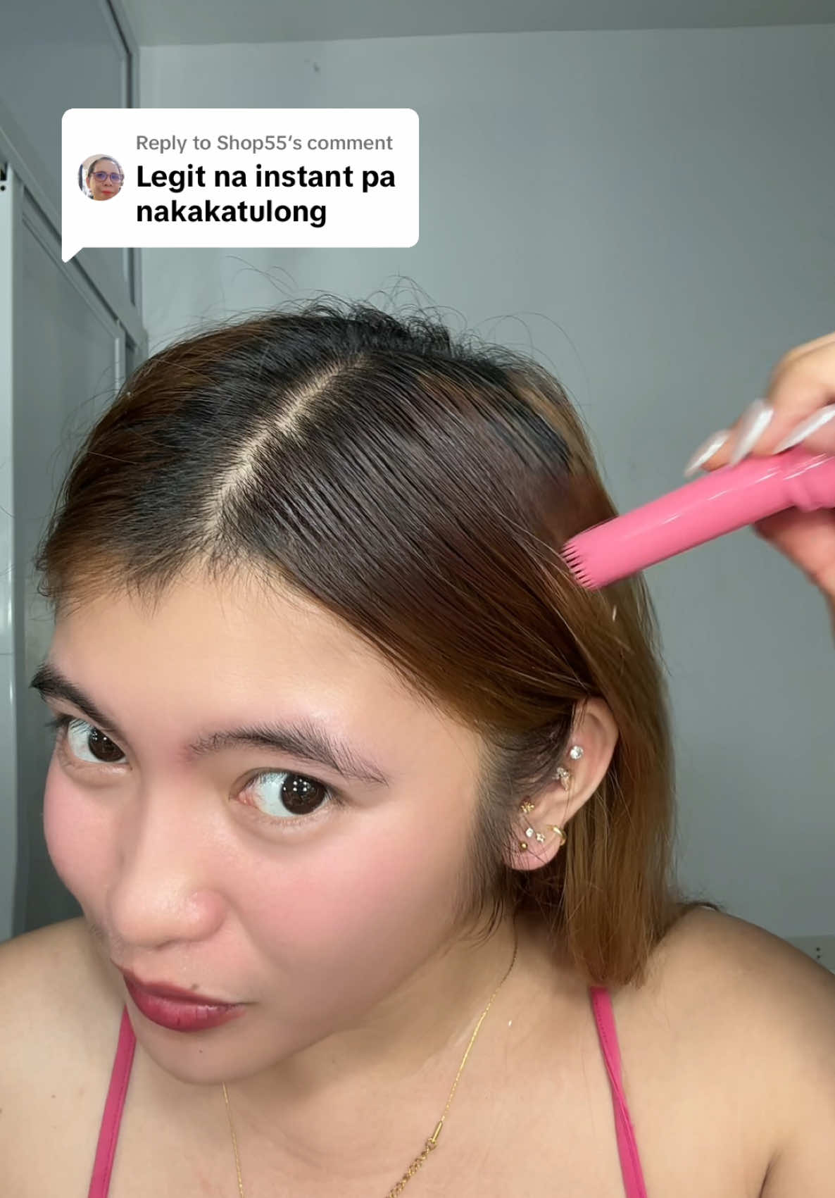 Replying to @Shop55 ayaw mag kulay ng buhok?  #hairdyestickcolor #temporaryhaircolor #longlastinghairdyecream #formbohairdyestick #haircolor 