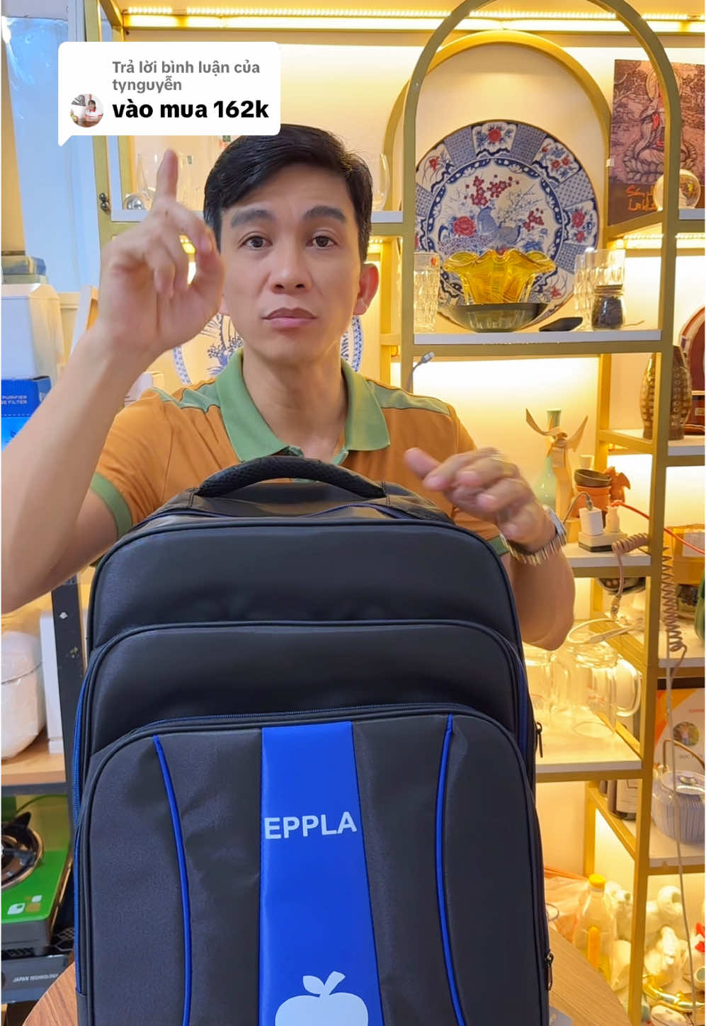 Trả lời @tynguyễn 159k cũng quá rẻ so thị trường 350k ạ ! #balodulich #baloeppla #balogiare #anh3huy1 #eppla #balocodai #balo 