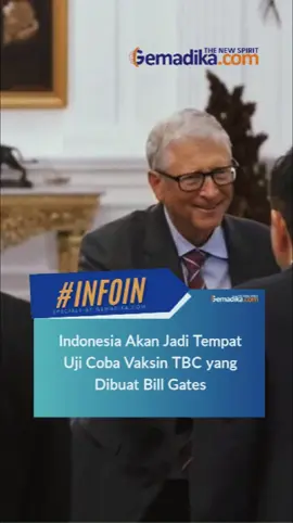 Presiden Prabowo Subianto menerima kunjungan tokoh filantropi dunia sekaligus pendiri Gates Foundation, Bill Gates di Istana Merdeka, Jakarta, Rabu (7/5/2025). Presiden RI Prabowo Subianto mengungkapkan bahwa pendiri Microsoft sekaligus filantropis Bill Gates sedang mengembangkan vaksin TBC. Dia menyebut, Indonesia akan menjadi salah satu tempat uji coba vaksin TBC tersebut. Hal tersebut disampaikan Prabowo saat bertemu dengan Bill Gates 
