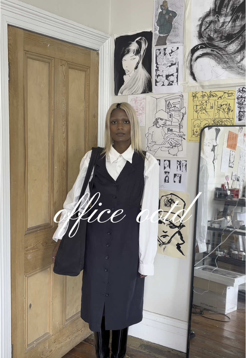 what I wore to the office! 🥰🥰 #fitcheck #OOTD #SmallBusiness 
