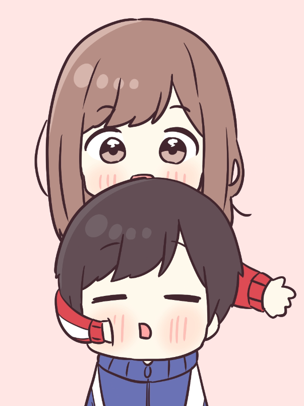 えっへっへっへっへ🩷 #ジャージカップル  #ジャージちゃん  #ジャージくん  #anime  #animation 
