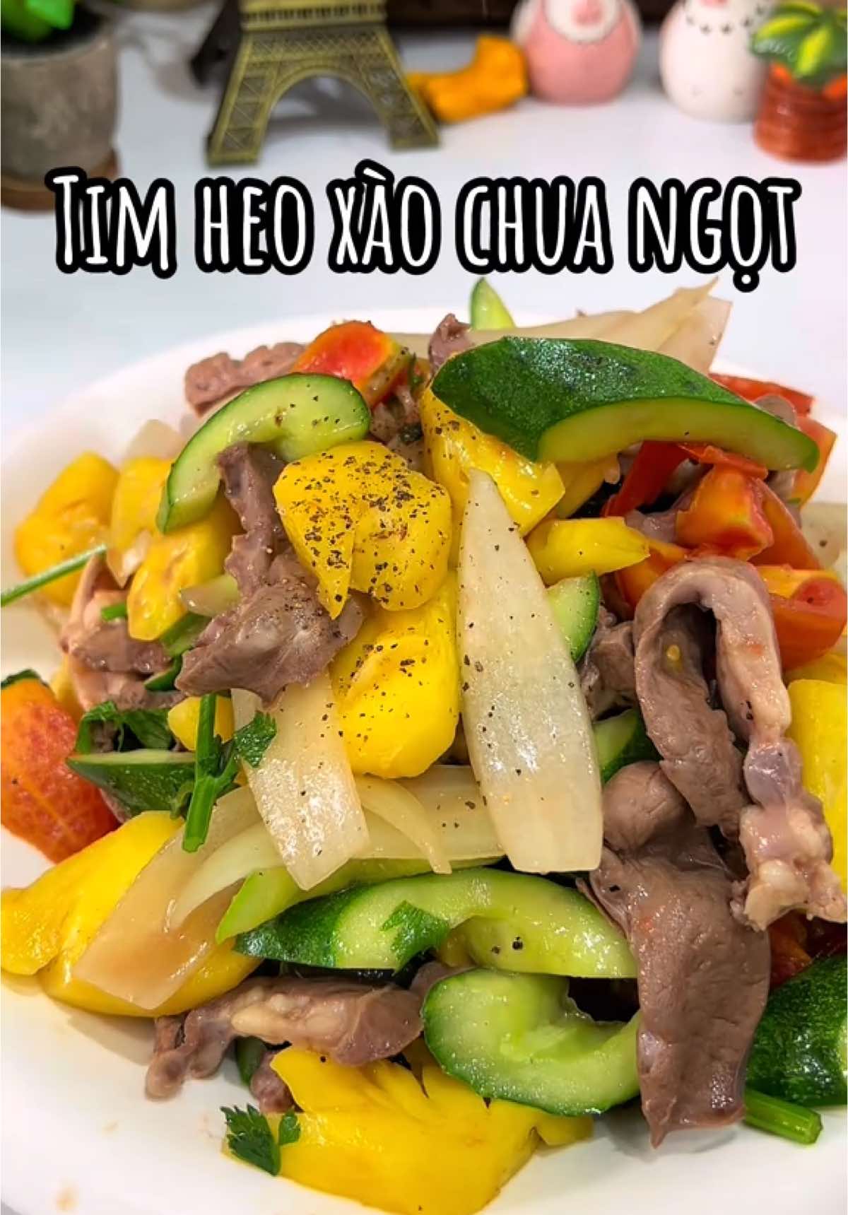 Tim heo xào chua ngọt ngonnnnn #HảoThíchVàoBếp #thíchvàobếp #thíchnấuăn #nấuăncùngtiktok #vaobepcungtiktok #monngonmoingay #timheoxàochuangọt 