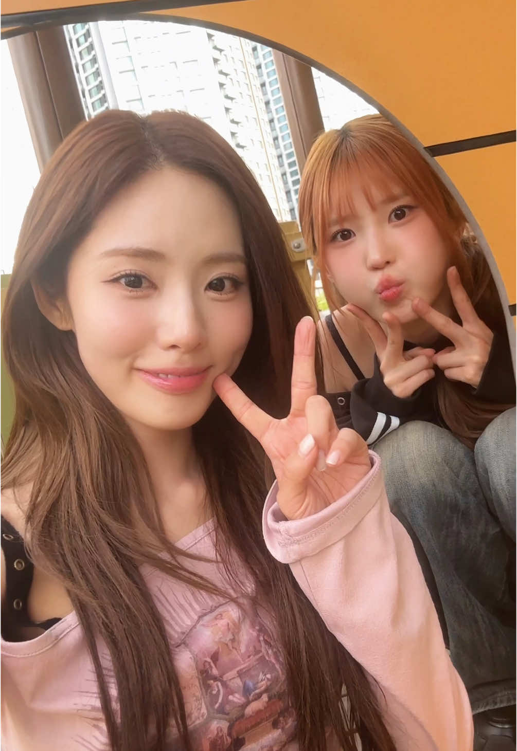 💛🙌 #프로미스나인 #fromis_9 #송하영 #하영 #박지원 #지원 #SONGHAYOUNG #PARKJIWON