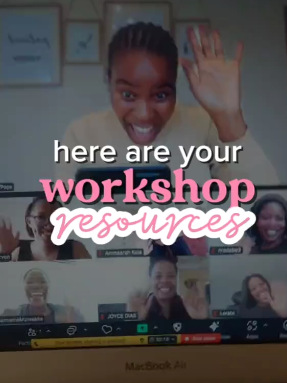 We email you all of this as a participant inside our online workshops  📧 📮 A preparatory email - this includes your workbook, a tutorial to help you prepare your templates (in your FREE Starter Kit) ahead of the workshop & your Zoom login details 📮A Quick Links Guide - which comes post-workshop. This Guide links all the tutorials that you have lifetime access to, in case you need to remind yourself of anything we learned in the workshop.  📮An invitation inside the Business Builder Bootcamp 🎉 This is a our latest offering which launches in June! Comment 