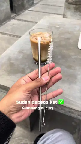 Beli sedotan dapet sikatnya juga 🤩 #letme #straw #stainlesssteel #sedotan #stainlessstraw #racuntiktok 