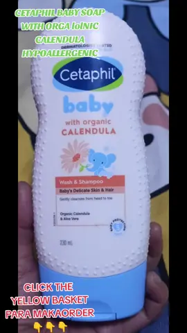 CETAPHIL BABY SOAP WITH ORGANIC CALENDULA HYPOALLERGENIC KAYA CLICK THE YELLOW BASKET PARA MAKAORDER#cetaphil #CETAPHIL #cetaphilpartner #organiccalendula #hypoallergenic ##soap #cetaphilbabysoap#viral #trendingtiktok #trendingvideo #trending #virall #viraltiktok #viralvideo #viral 