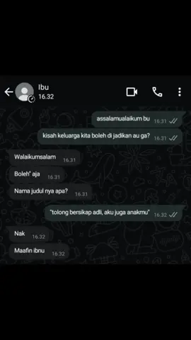 ibnu🥹 #au #chat #whatsapp #ibu #fyp 