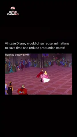 Ever noticed how some Disney scenes look oddly familiar? That’s because vintage Disney films reused animations! Known as ‘recycled animation,’ this clever trick saved time and money. For example, dance scenes in Robin Hood copy moves straight from Snow White and The Jungle Book. Same motion, new characters classic Disney efficiency! #disney #movie #facts #fyp #animation 