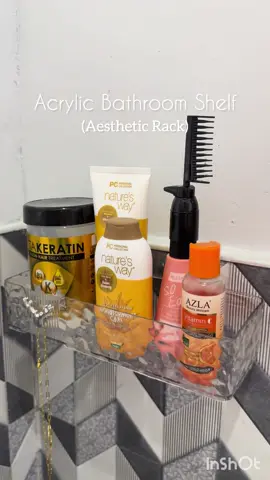#acrylicshelf #bathroomorganizer #bathroomshelf #transparentshelf #wallmountedrack #bathroom #homehacks 